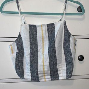 Striped Cropped Tank